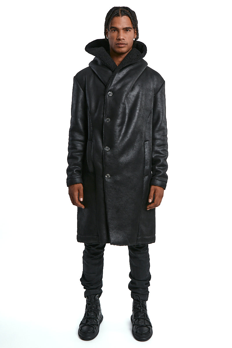 VEGAN SHEEPSKIN COAT