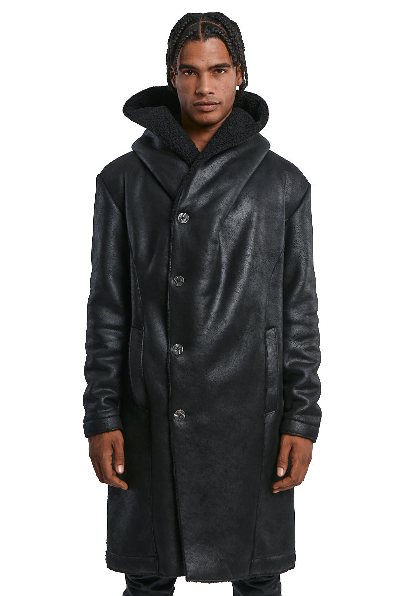 VEGAN SHEEPSKIN COAT