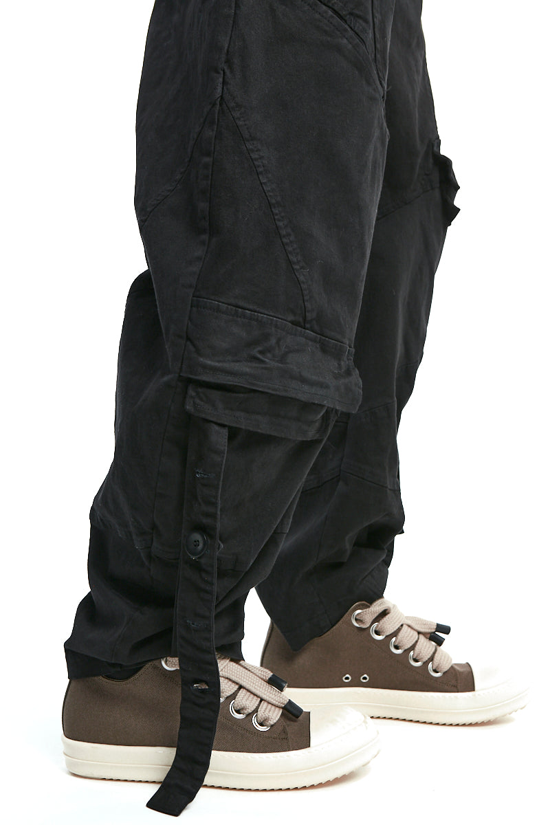 BLACK BALLOON COTTON COLD-DYED CARGO TROUSERS