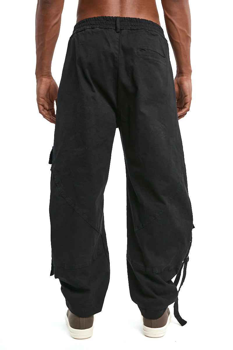 BLACK BALLOON COTTON COLD-DYED CARGO TROUSERS