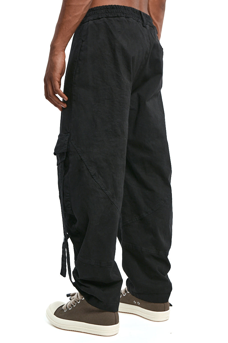 BLACK BALLOON COTTON COLD-DYED CARGO TROUSERS