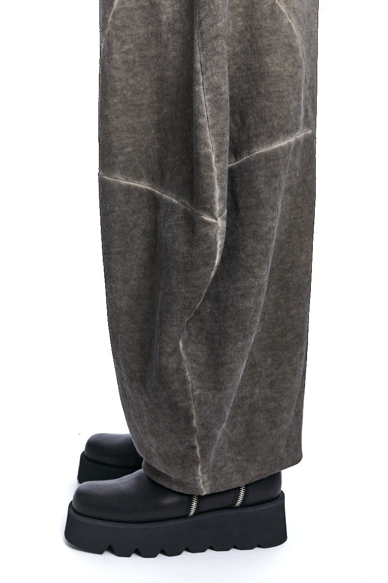 COLD BEIGE BALLOON FLEECE TROUSERS
