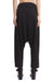 BLACK CROPPED PLEATED PANTS