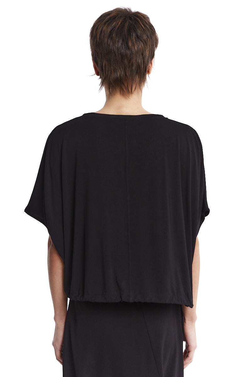 BLACK BAMBOO CROPPED TOP