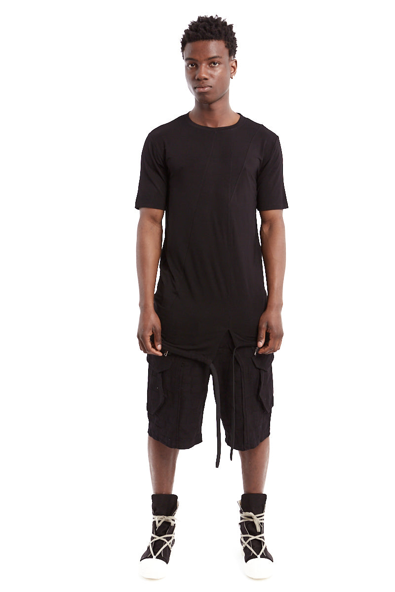 BLACK BAMBOO LONG TEE