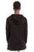 BLACK HOODED BAMBOO TOP