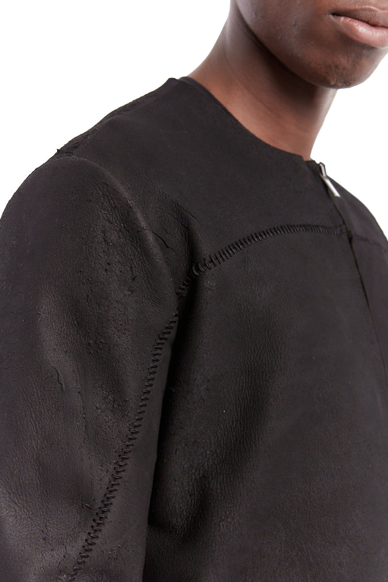 La Haine Inside Us | Shop Online | SS24 | Black Ripped Leather Jacket ...