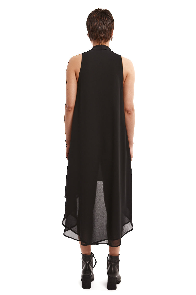 GEORGETTE ASYMMETRIC DRESS