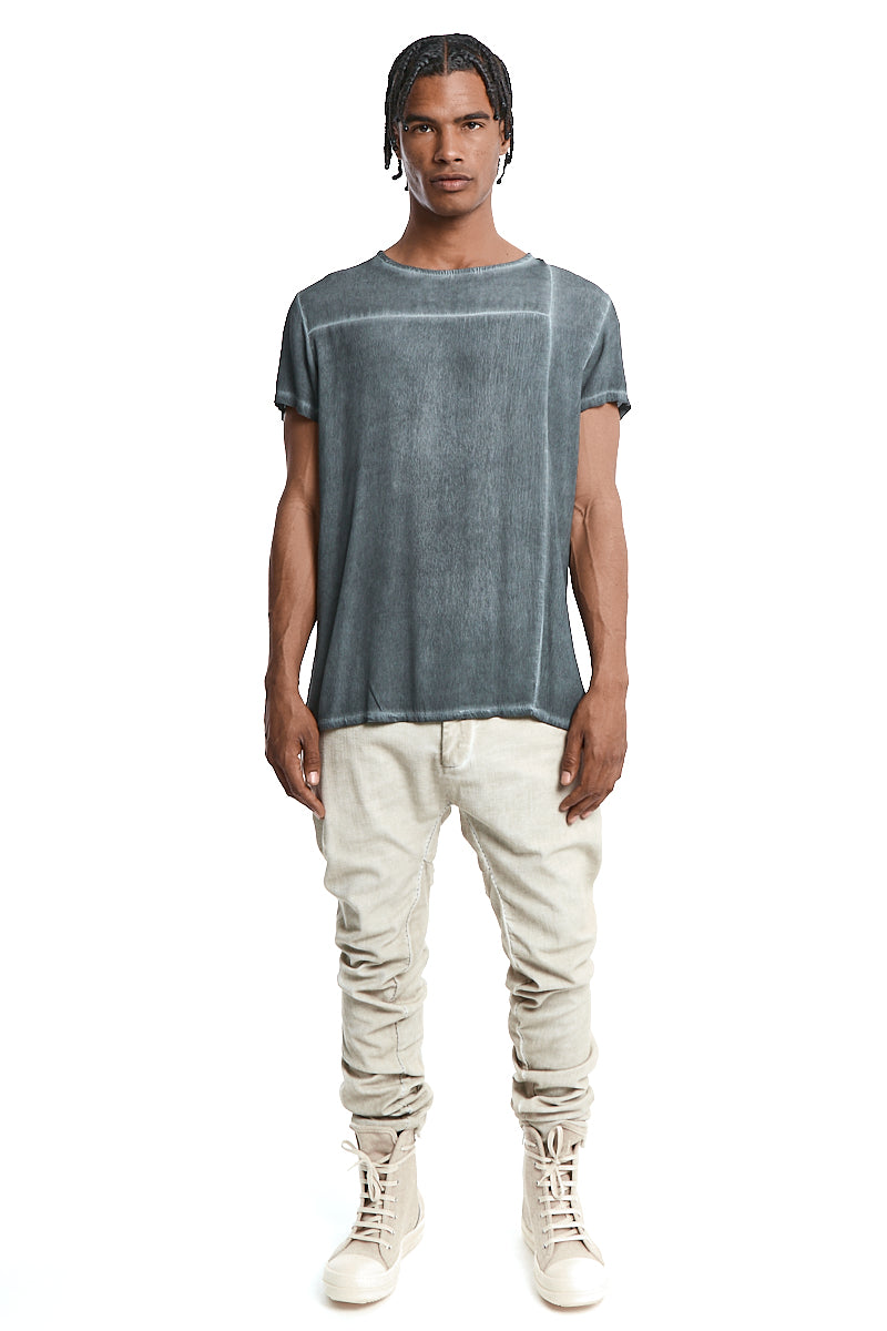 GREY COLD DYED TEE
