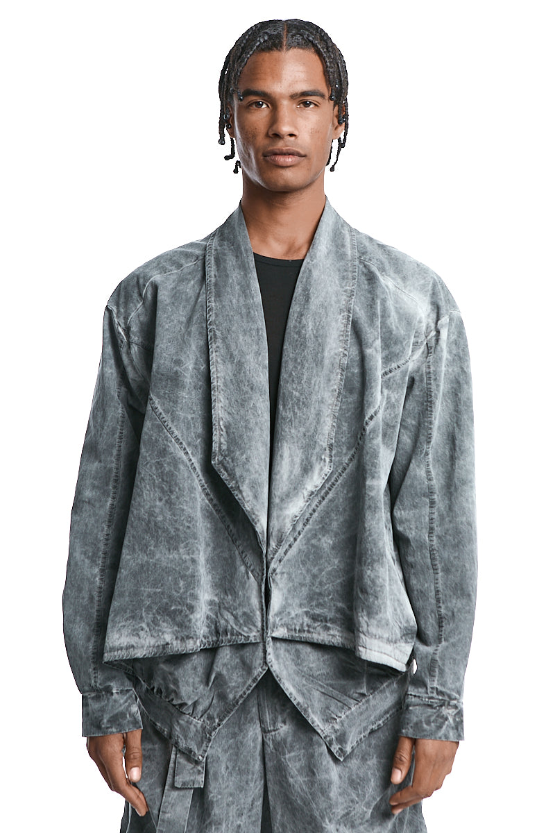 GREY FLUID-STRUCTURE OVER JACKET (Copia)