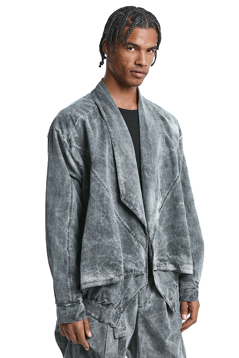 GREY FLUID-STRUCTURE OVER JACKET (Copia)