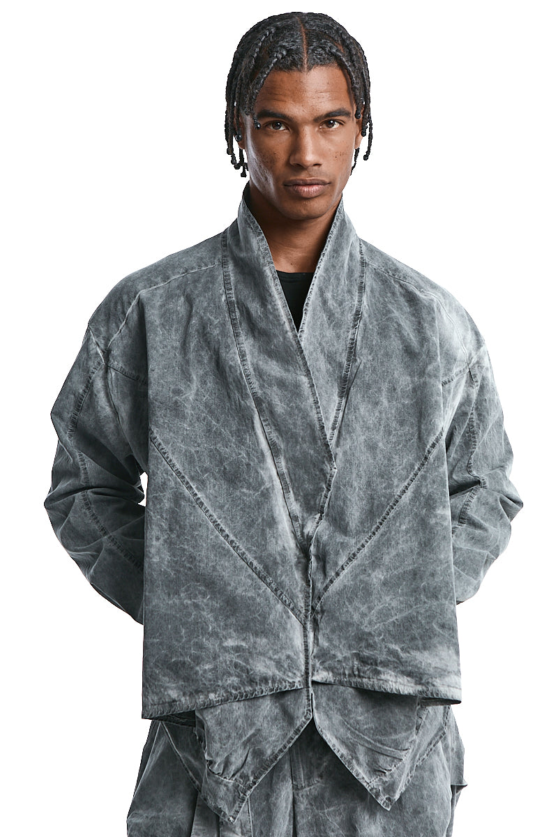 GREY FLUID-STRUCTURE OVER JACKET (Copia)