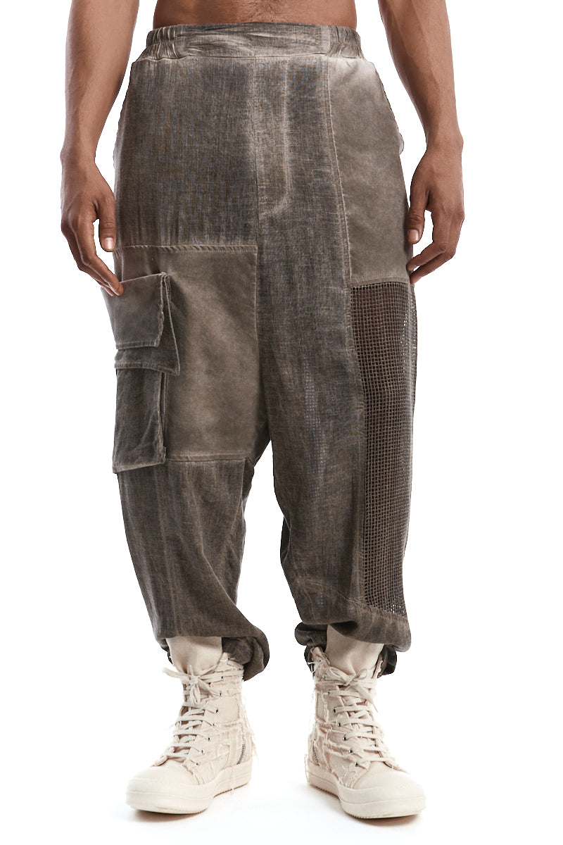 FANGO OVERSIZED COLD-DYED TROUSERS