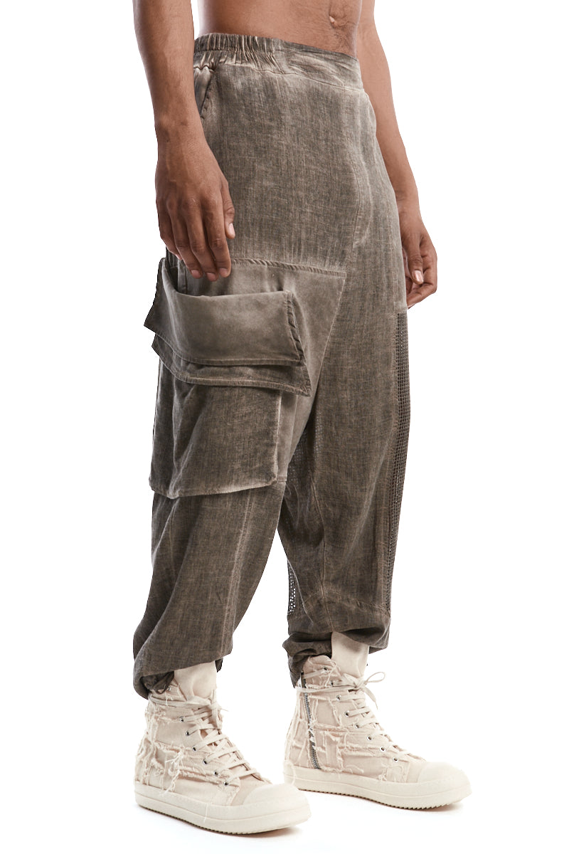 FANGO OVERSIZED COLD-DYED TROUSERS