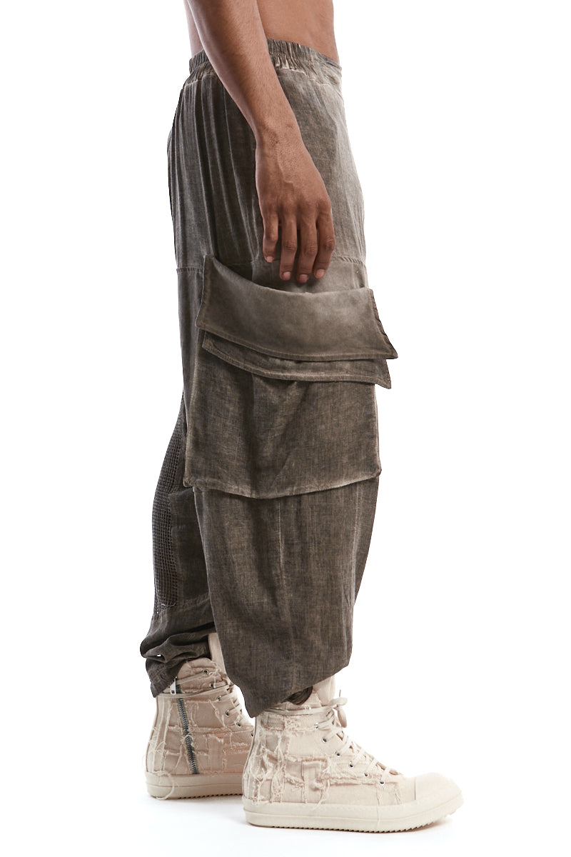FANGO OVERSIZED COLD-DYED TROUSERS