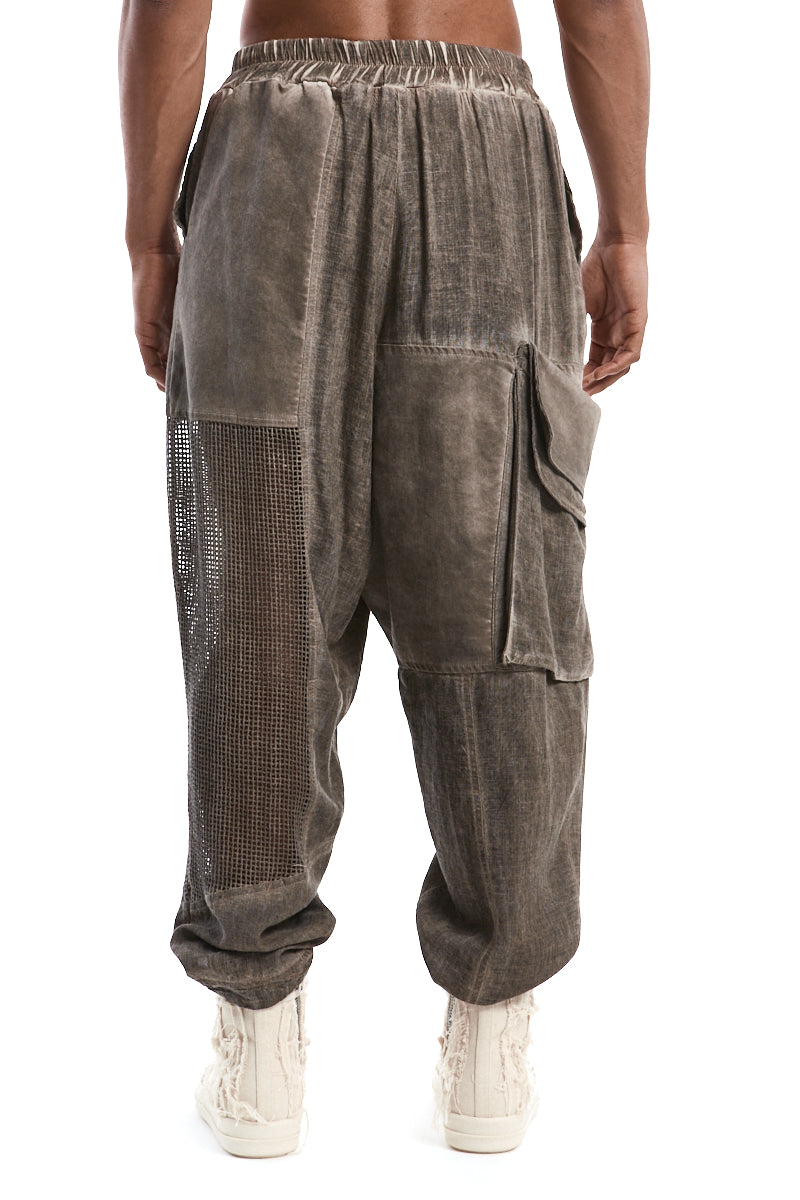 FANGO OVERSIZED COLD-DYED TROUSERS