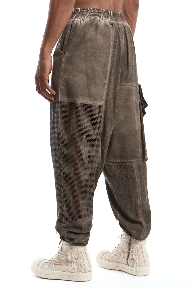 FANGO OVERSIZED COLD-DYED TROUSERS