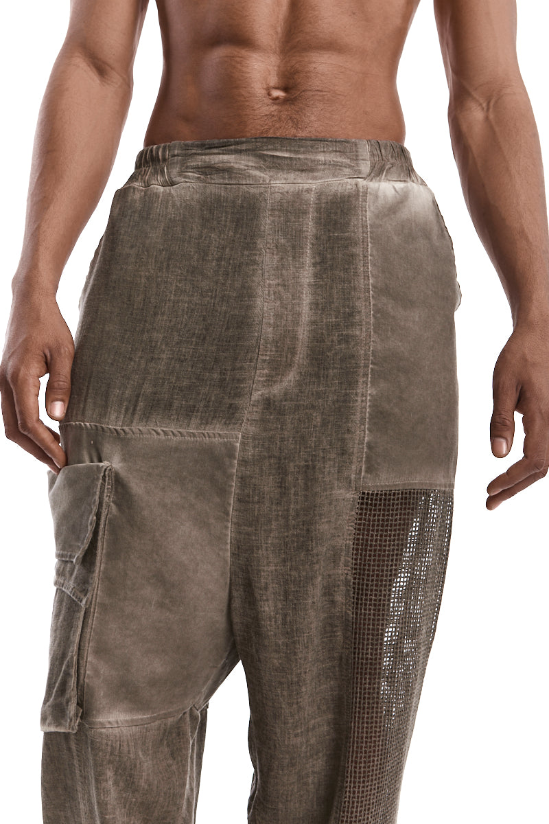 FANGO OVERSIZED COLD-DYED TROUSERS