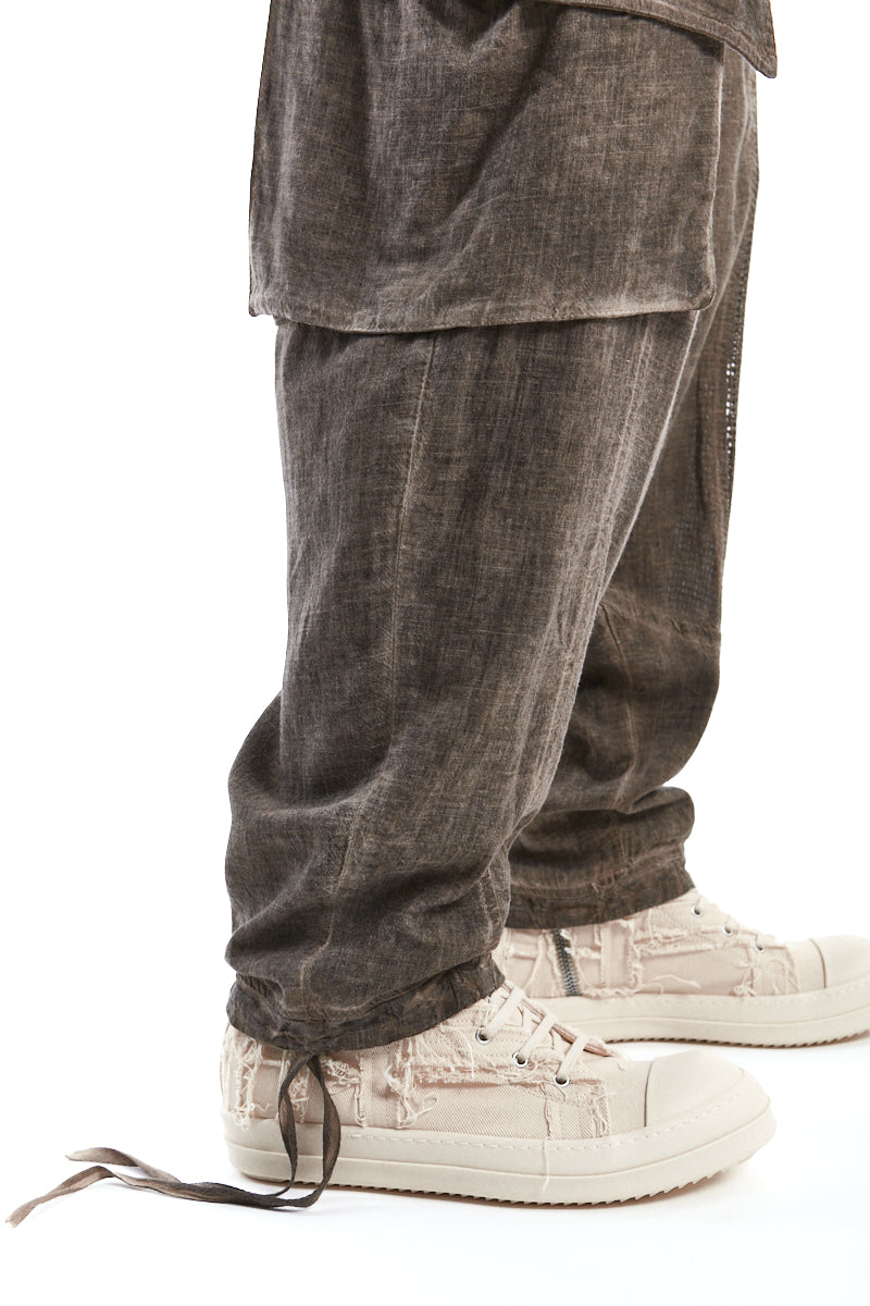 FANGO OVERSIZED COLD-DYED TROUSERS