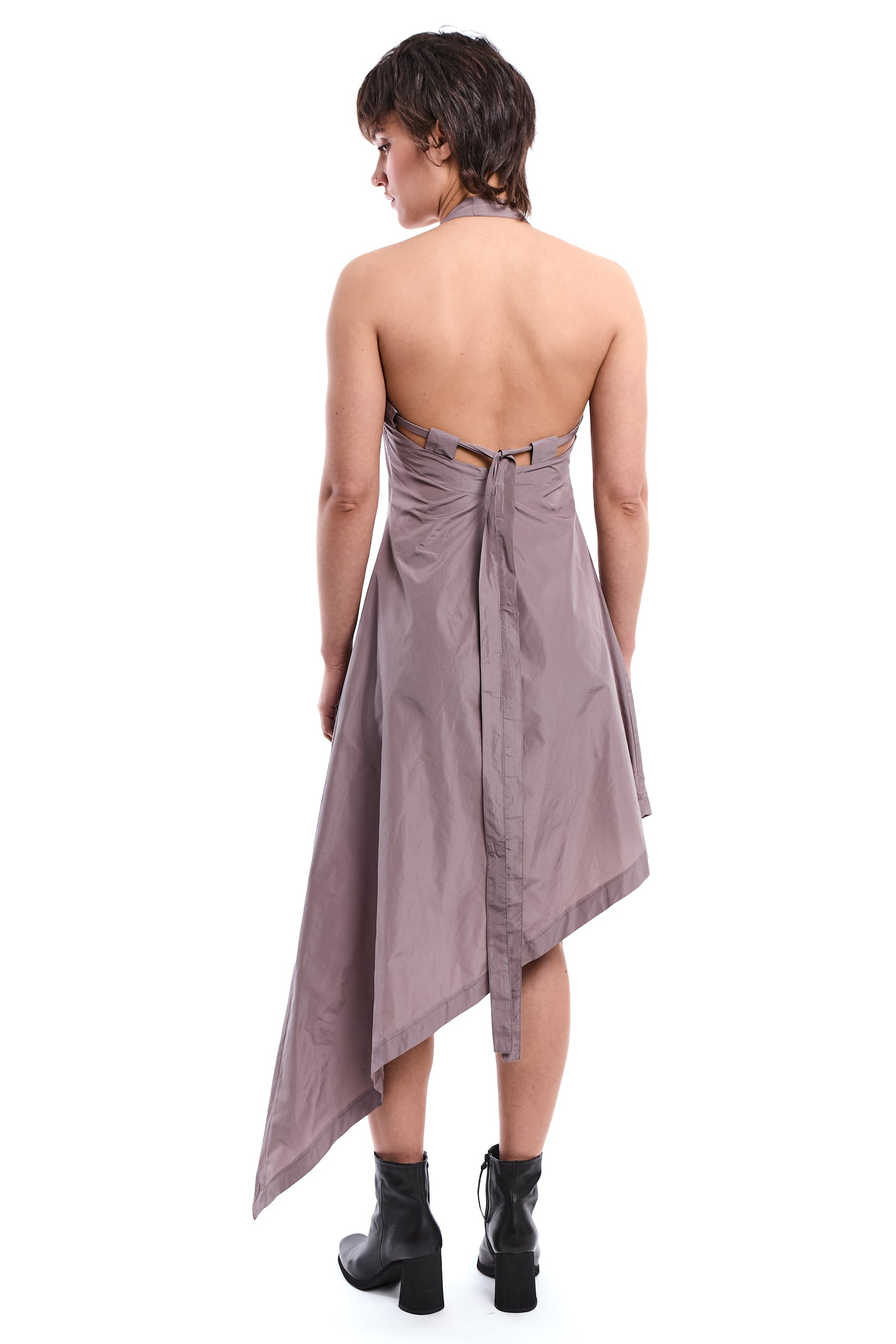 MUD ASYMMETRIC TAFFETA DRESS