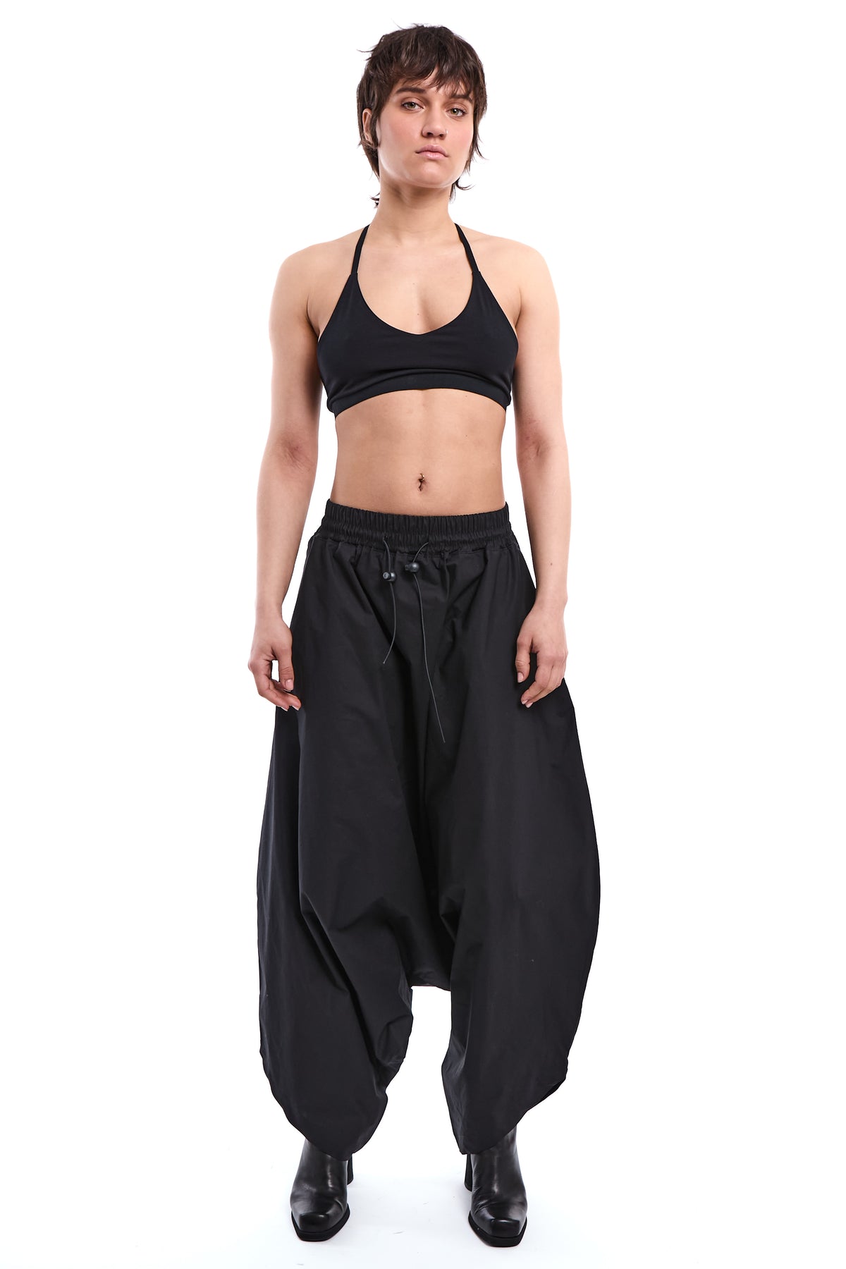 Oversized Stretch Poplin Trousers