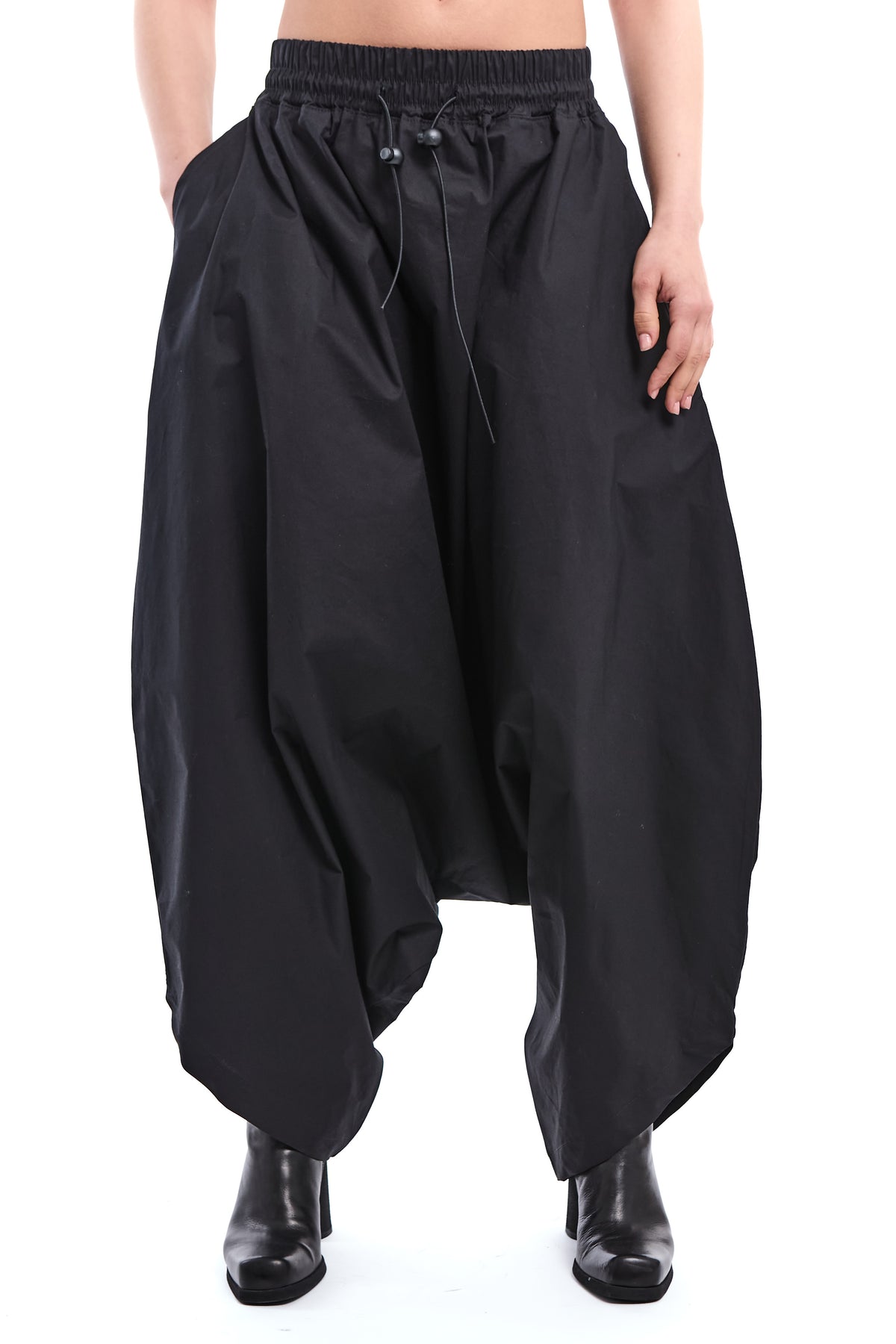 Oversized Stretch Poplin Trousers