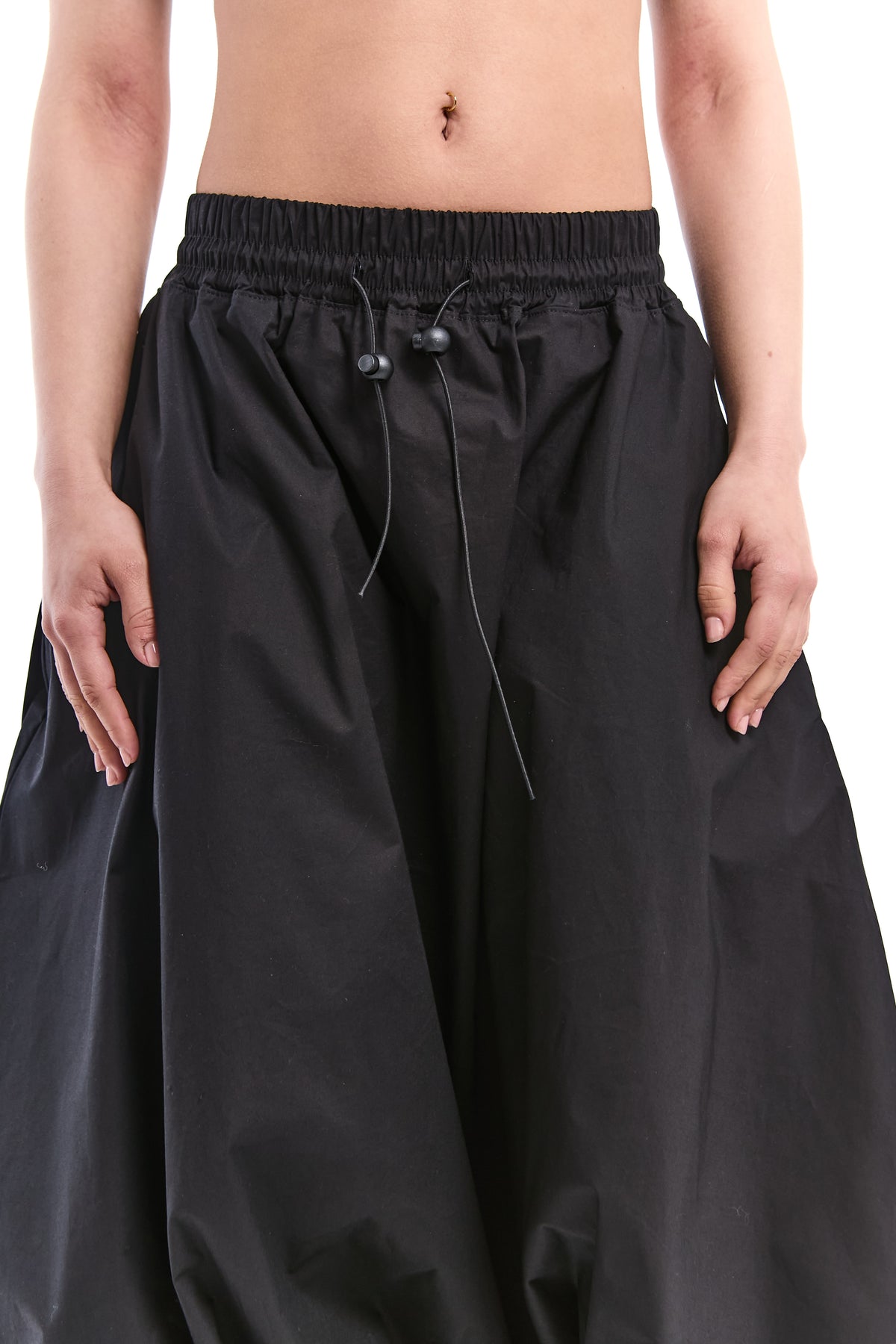 Oversized Stretch Poplin Trousers