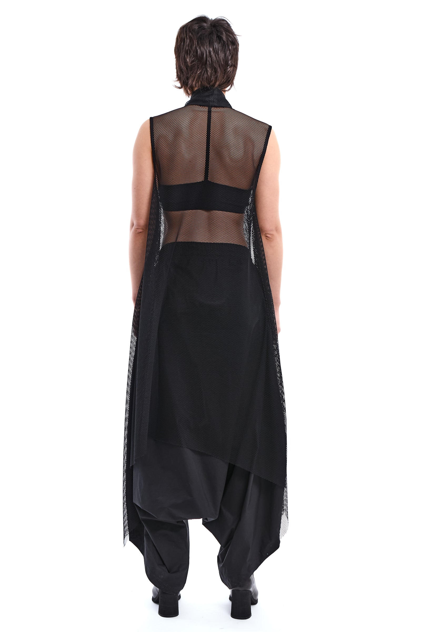 ASYMMETRIC MESH VEST