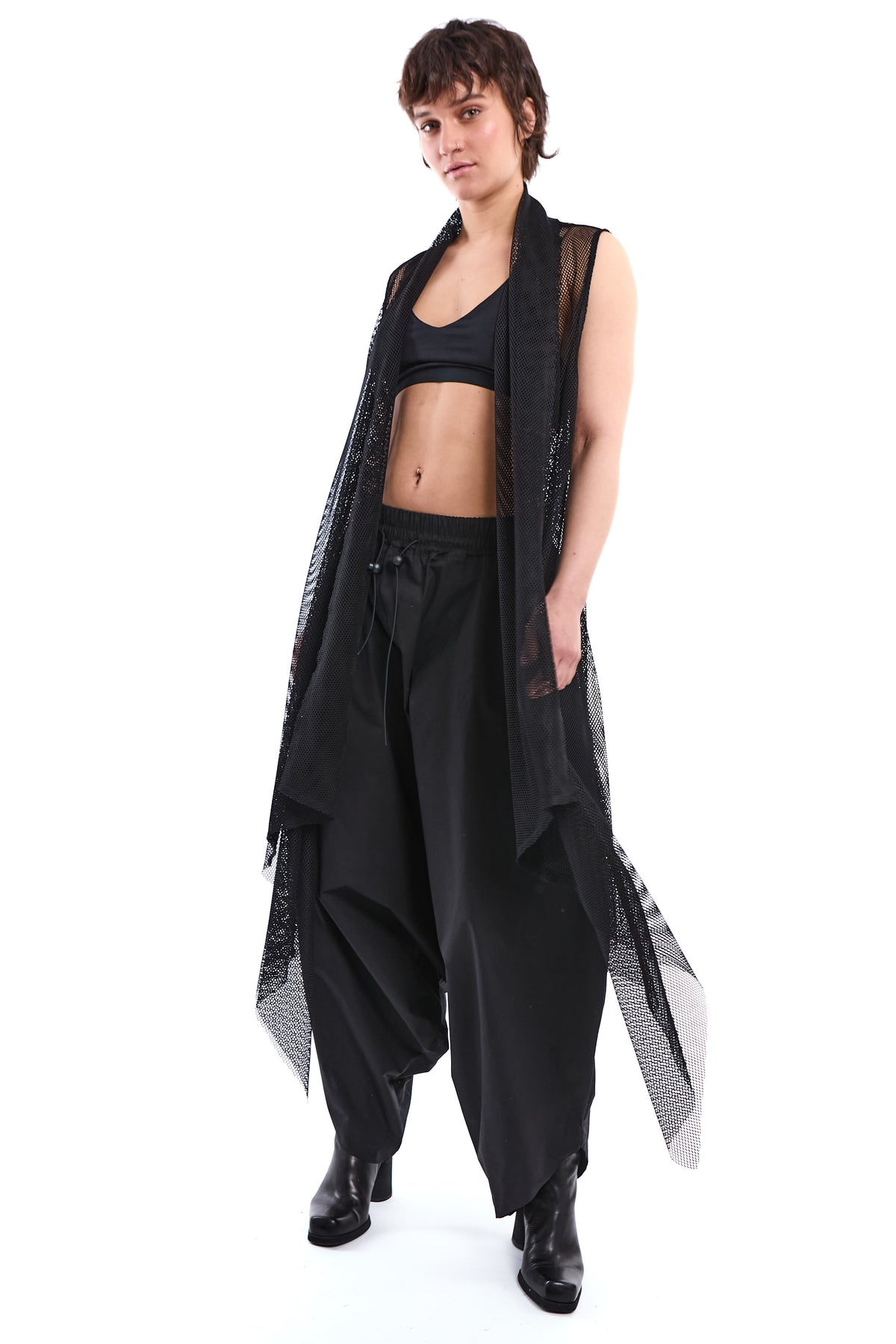 ASYMMETRIC MESH VEST