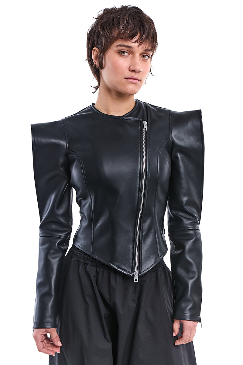 NAPPA LEATHER SKINNY JACKET