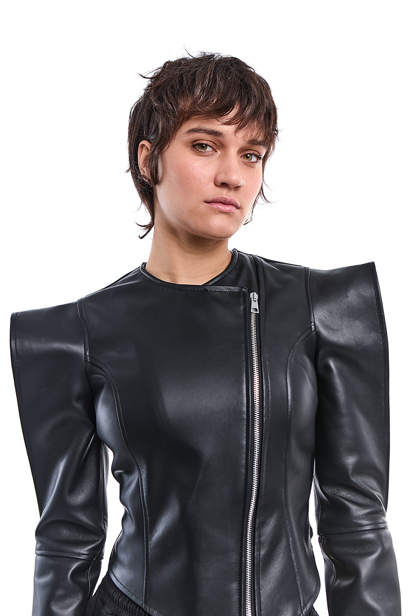 NAPPA LEATHER SKINNY JACKET