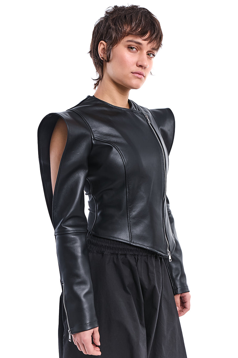 NAPPA LEATHER SKINNY JACKET