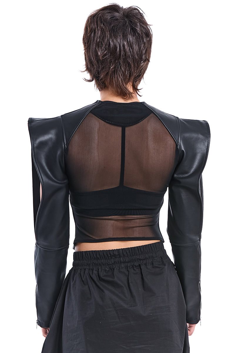 NAPPA LEATHER SKINNY JACKET