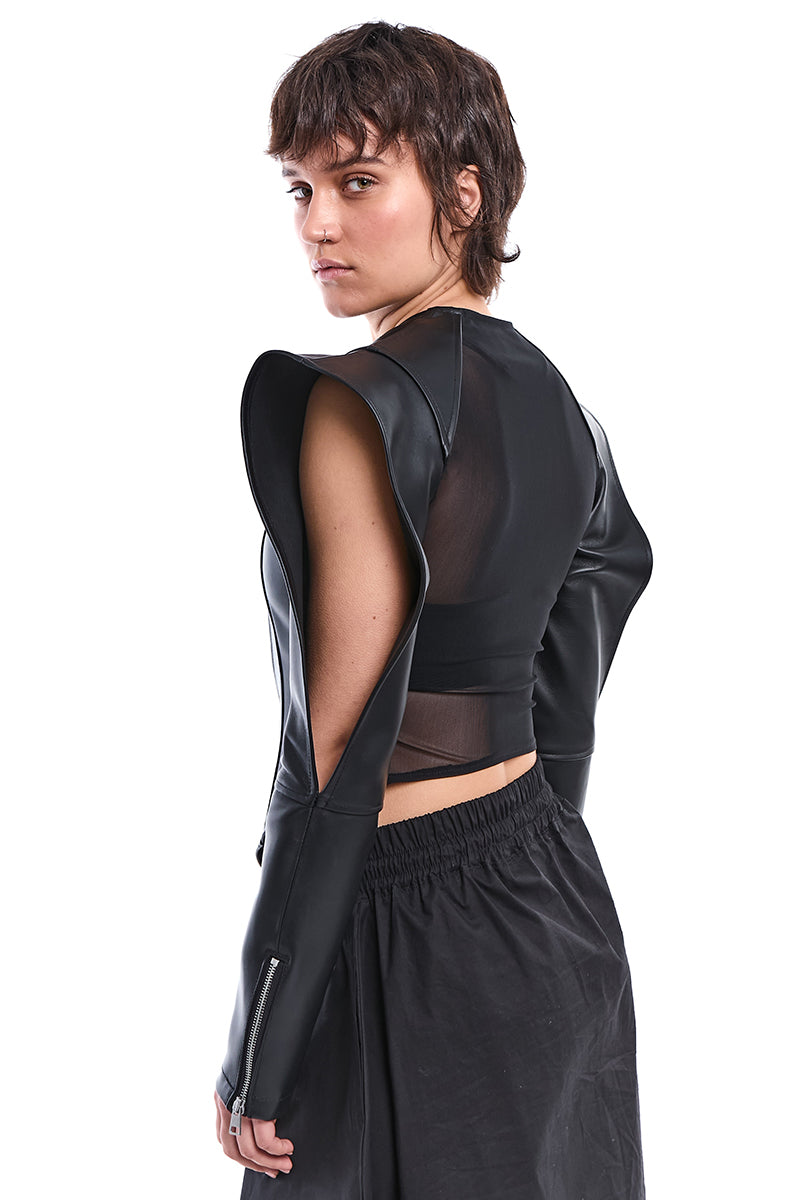 NAPPA LEATHER SKINNY JACKET