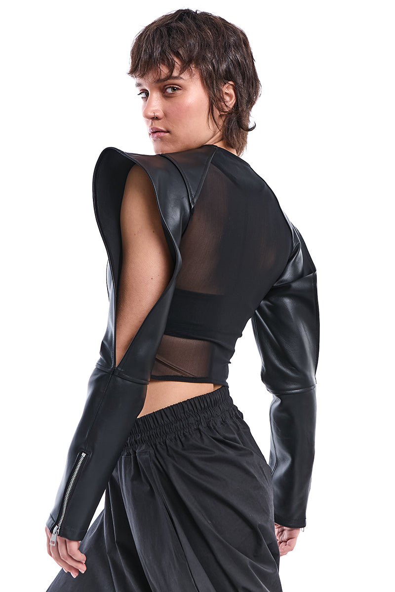 NAPPA LEATHER SKINNY JACKET