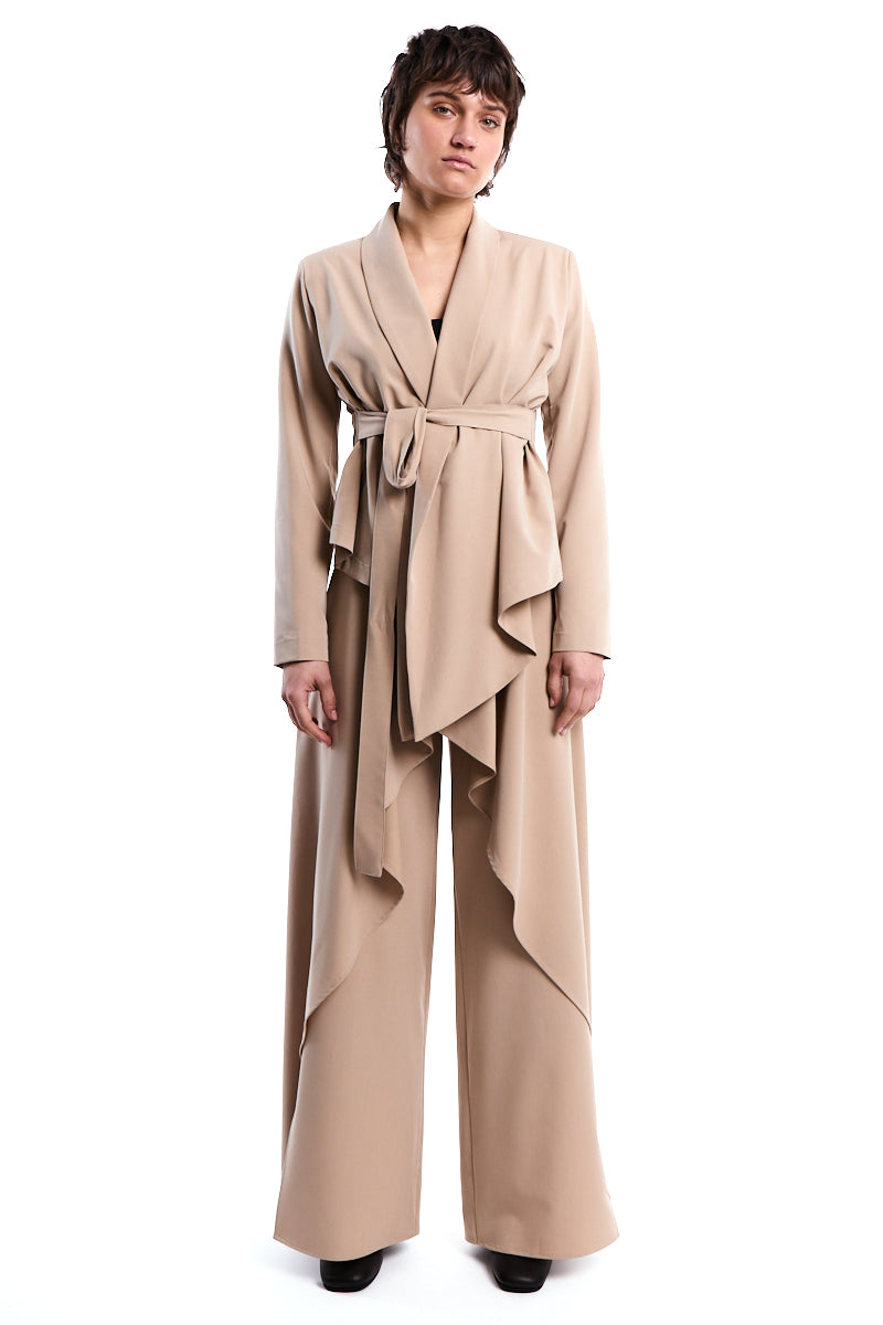 SAND SOFT ASYMMETRIC BLAZER