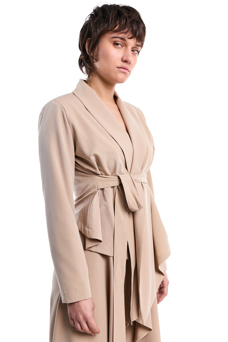 SAND SOFT ASYMMETRIC BLAZER