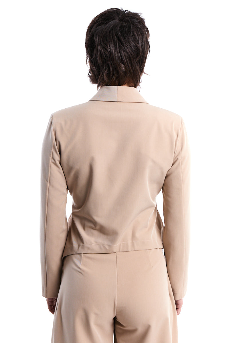 SAND SOFT ASYMMETRIC BLAZER