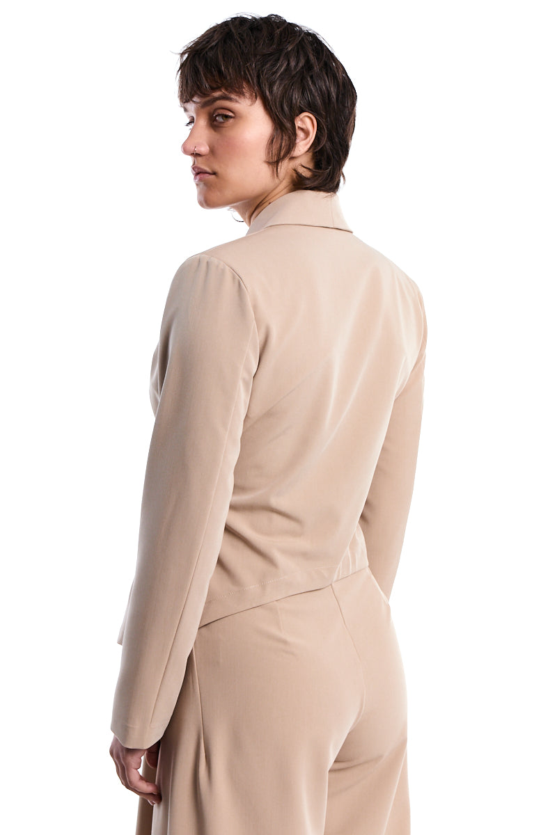 SAND SOFT ASYMMETRIC BLAZER