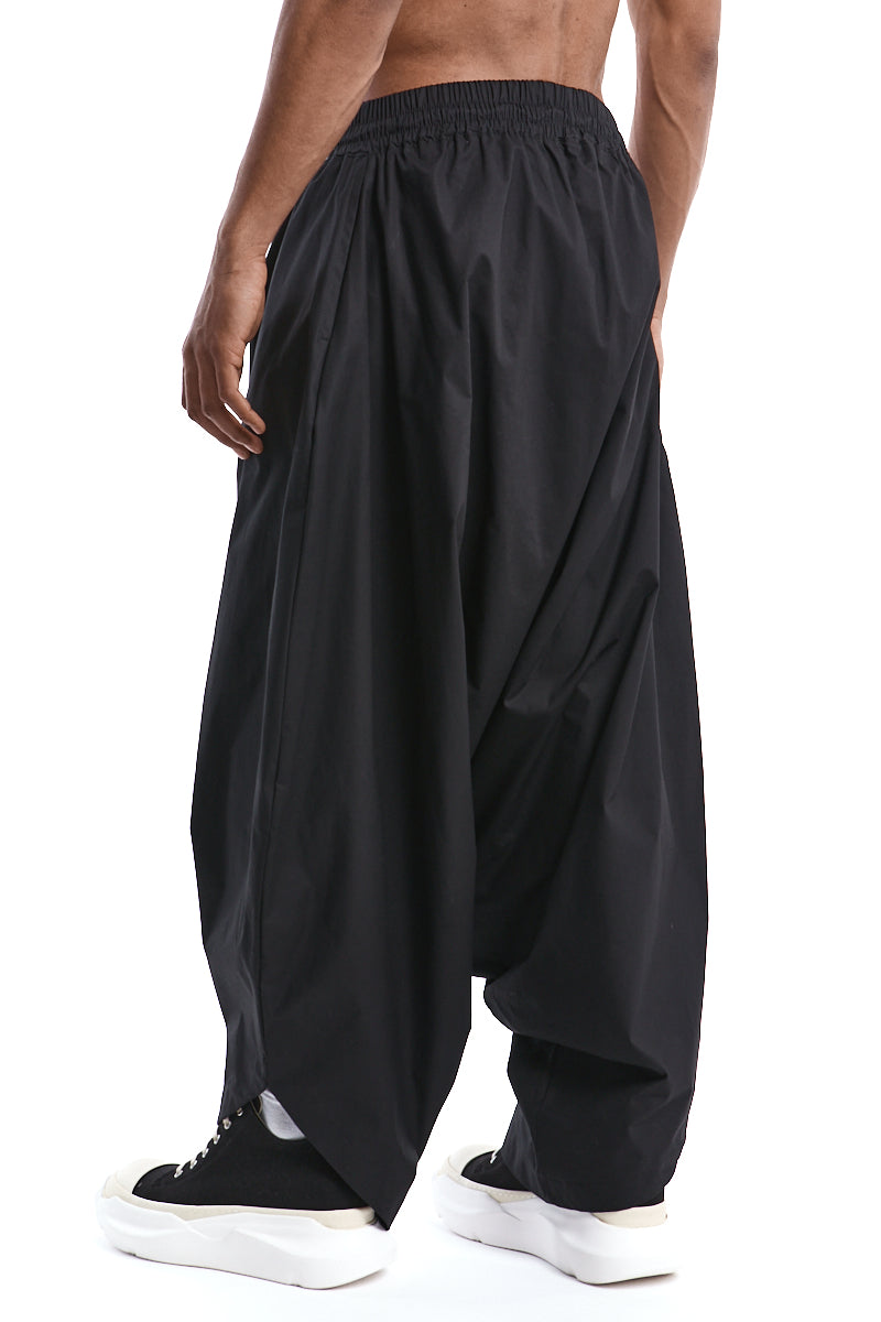 Oversized Stretch Poplin Trousers