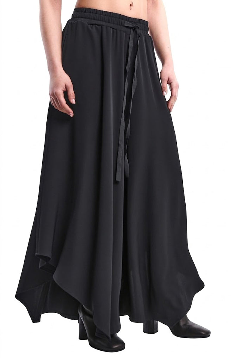ASYMMETRIC OVERSIZED TECHNICAL-FLUID PALAZZO