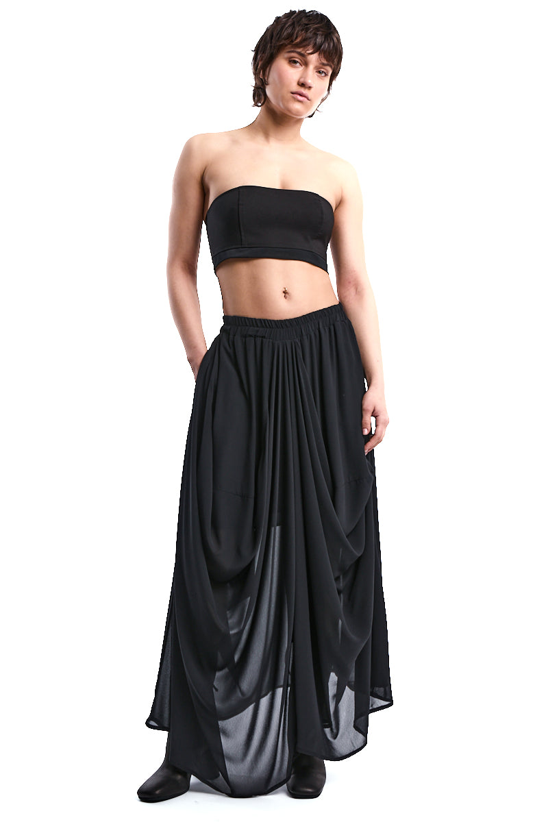 LONG GEORGETTE MAXI SKIRT