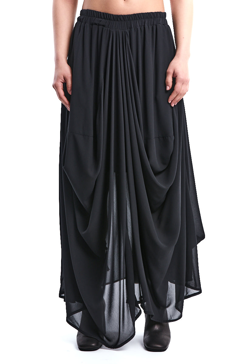 LONG GEORGETTE MAXI SKIRT