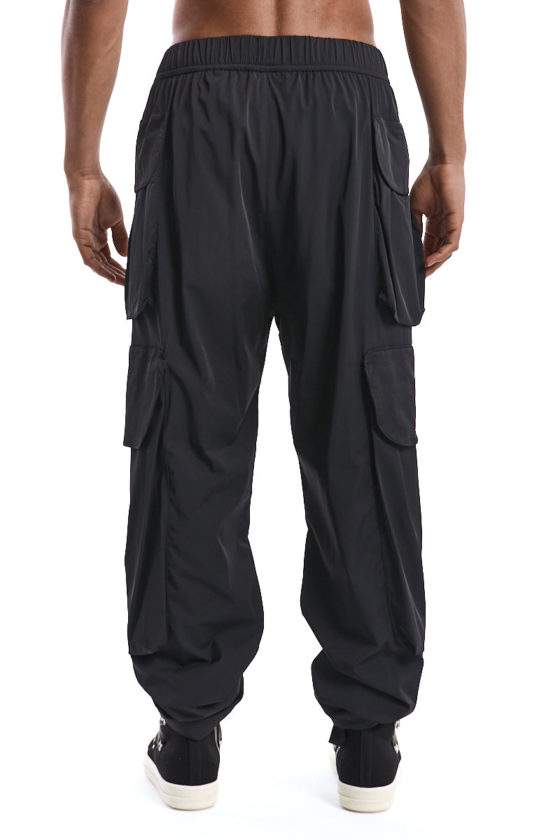 COMFORT-STRETCH NYLON CARGO TROUSERS