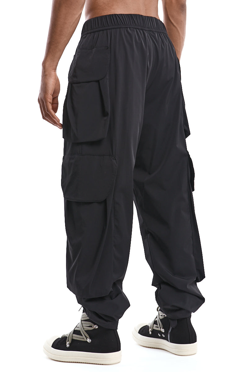COMFORT-STRETCH NYLON CARGO TROUSERS