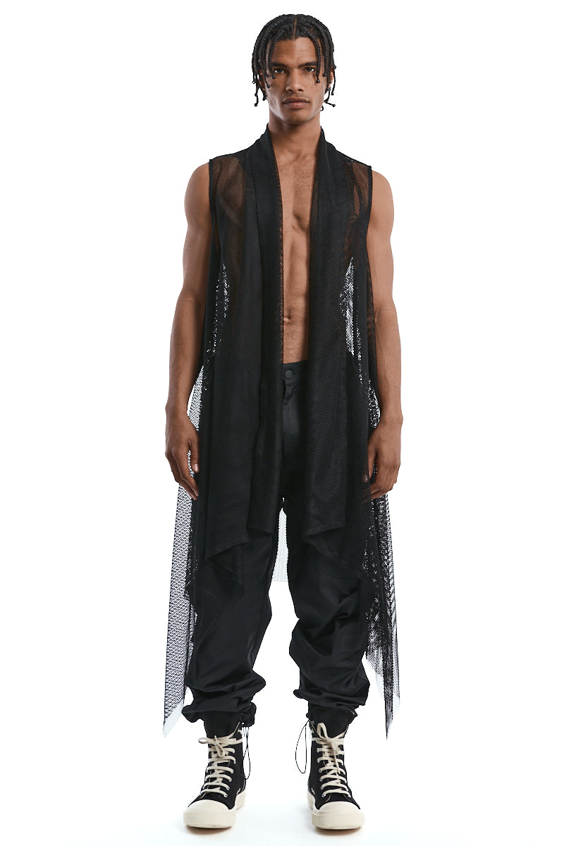 ASYMMETRIC MESH VEST