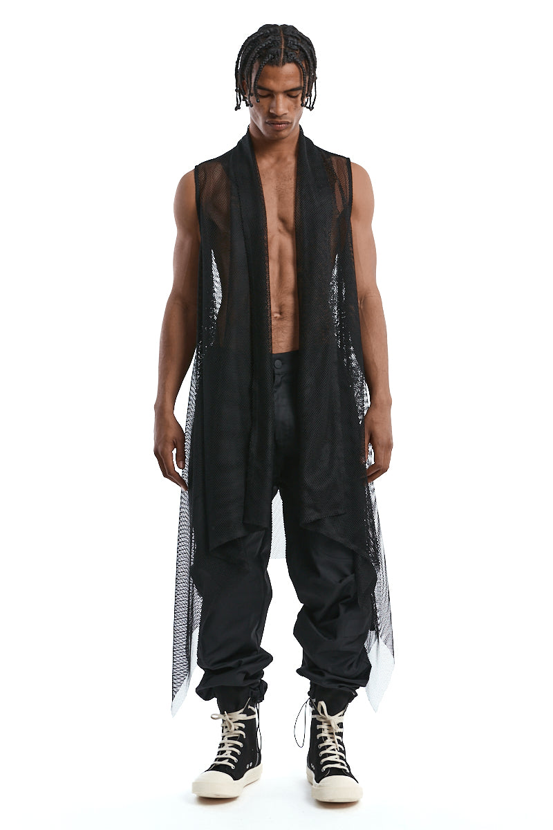 ASYMMETRIC MESH VEST