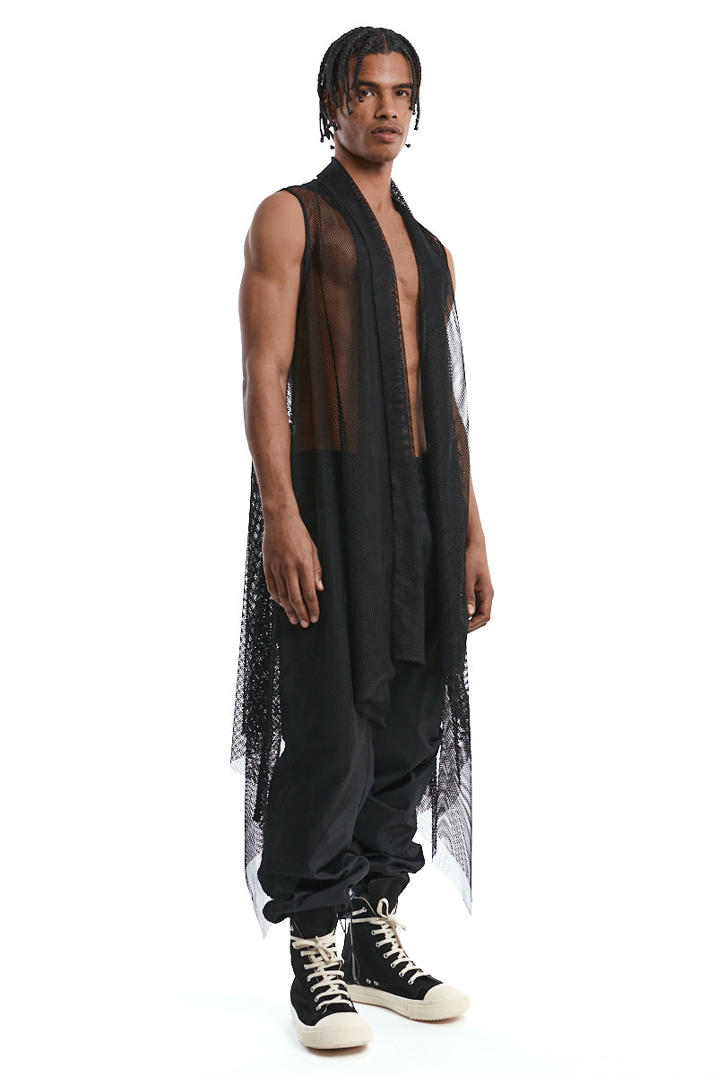 ASYMMETRIC MESH VEST