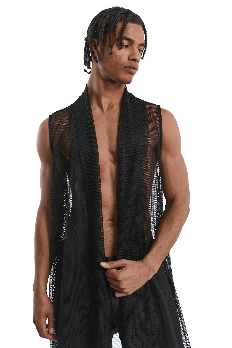 ASYMMETRIC MESH VEST