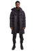 BLACK HOODED PADDED PARKA